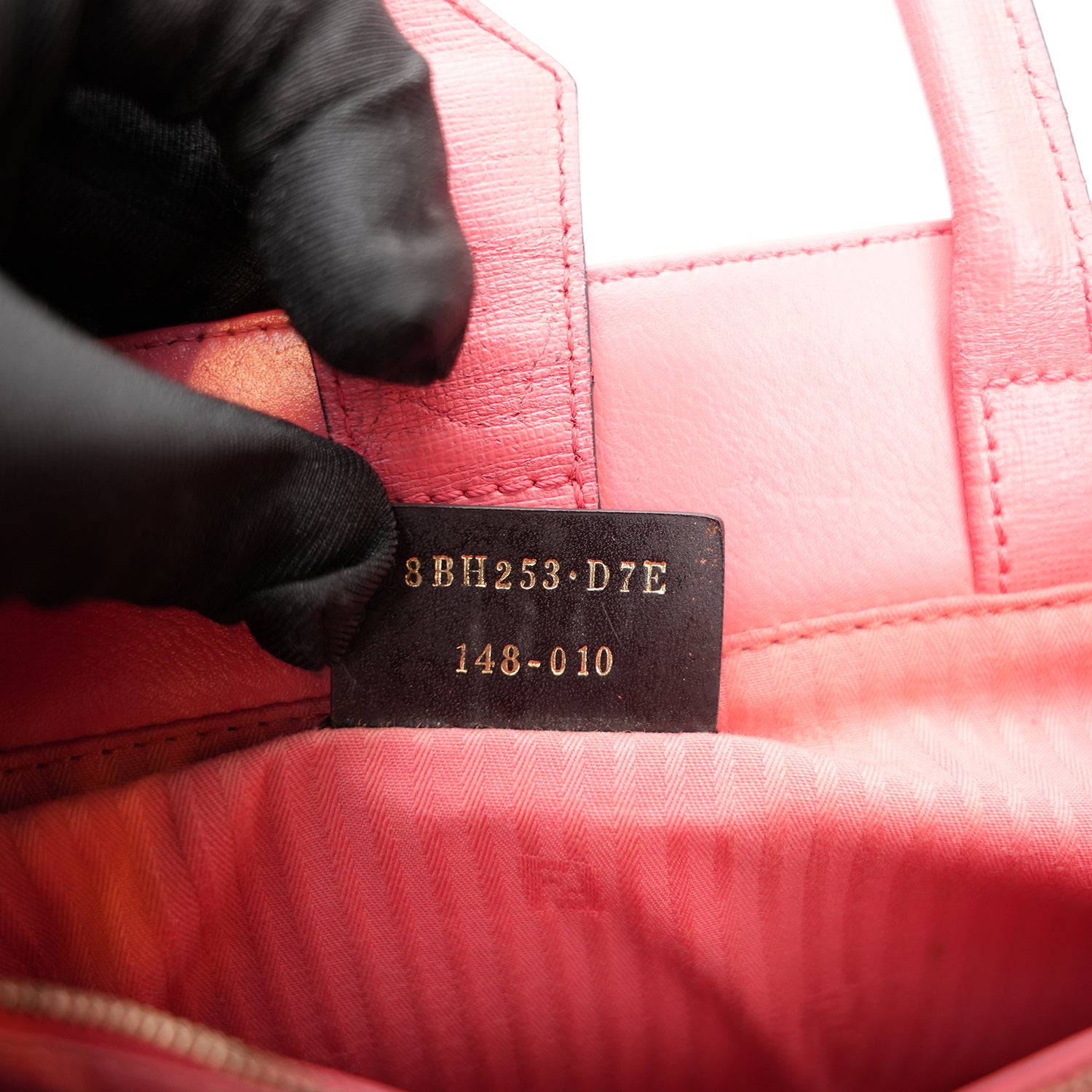 Fendi Petite 2Jours Pink Leather Tote Bag in Pelle Rosa con Charm Logo