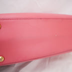 Fendi Petite 2Jours Pink Leather Tote Bag in Pelle Rosa con Charm Logo