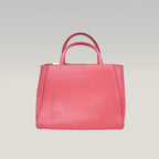 Fendi Petite 2Jours Pink Leather Tote Bag in Pelle Rosa con Charm Logo