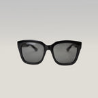 Gucci Black Oversized Square Sunglasses Grey Lenses Acetate Frame