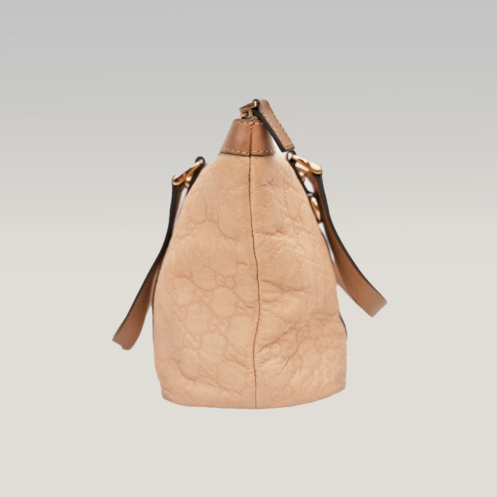 Gucci Abbey GG Signature medium beige canvas and leather
