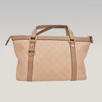 Gucci Abbey GG Signature medium beige canvas and leather