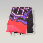 Gucci Oversized Silk Scarf Multicolor Printed Shawl Wrap