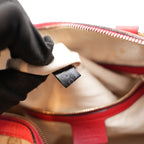 Gucci Ophidia Boston 32 GG Canvas Beige con Web Stripe Verde/Rosso e Finiture in Pelle Rossa