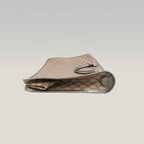 Gucci Joy Briefcase Borsa Portadocumenti in Tela GG Supreme Beige e Marrone con Finiture in Pelle Grigia