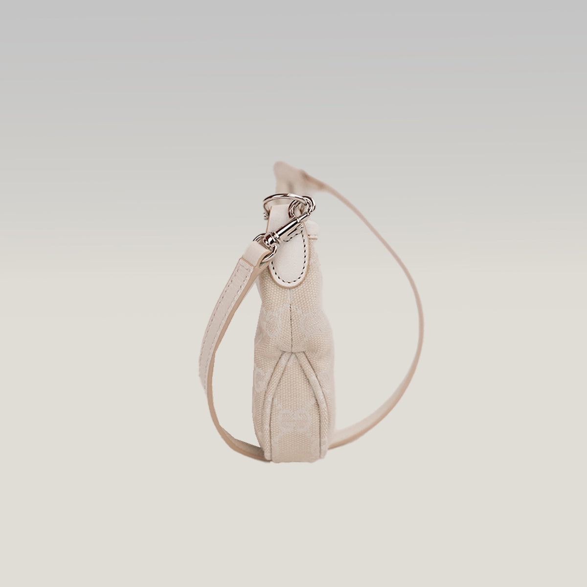 Gucci Gossip Small GG Canvas Shoulder Bag in Beige