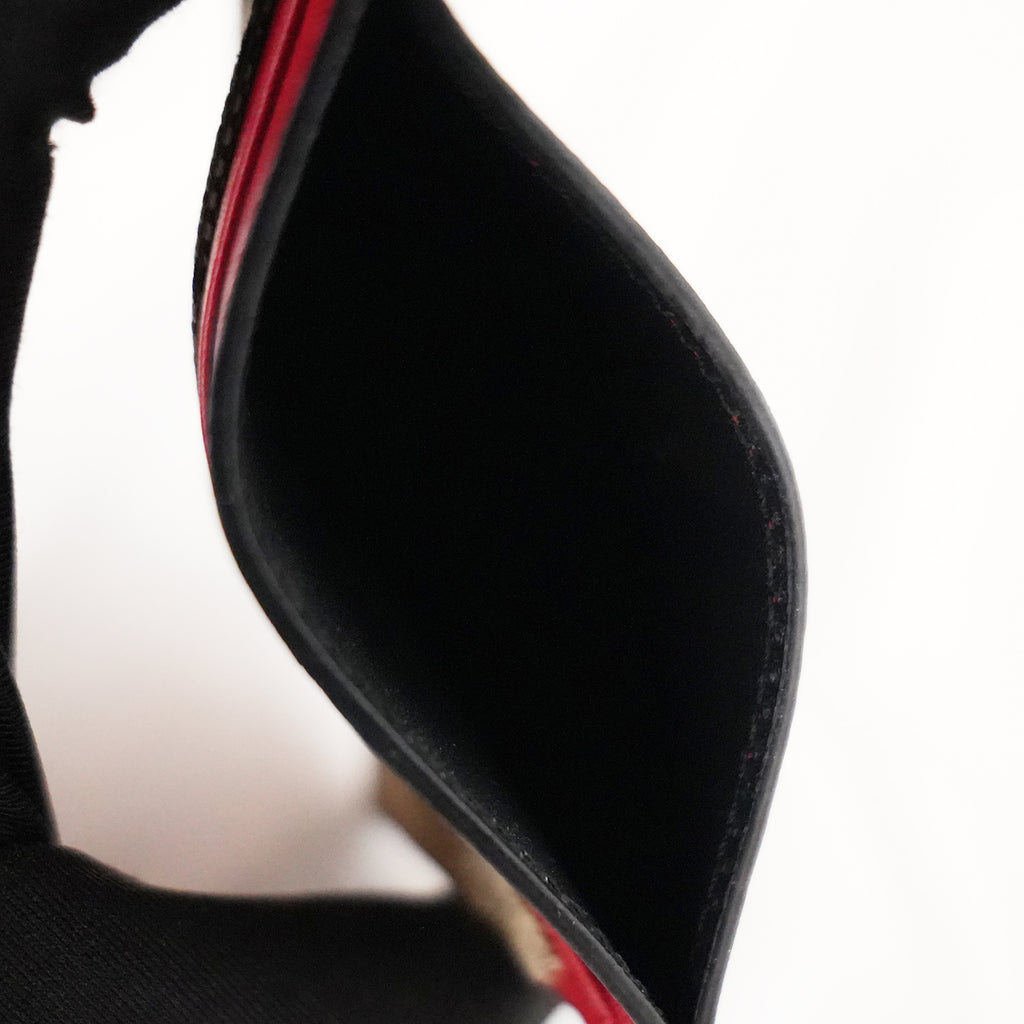 GUCCI Portacarte GG Beige e Marrone con Pelle Rossa – Condizioni Eccellenti con Scatola