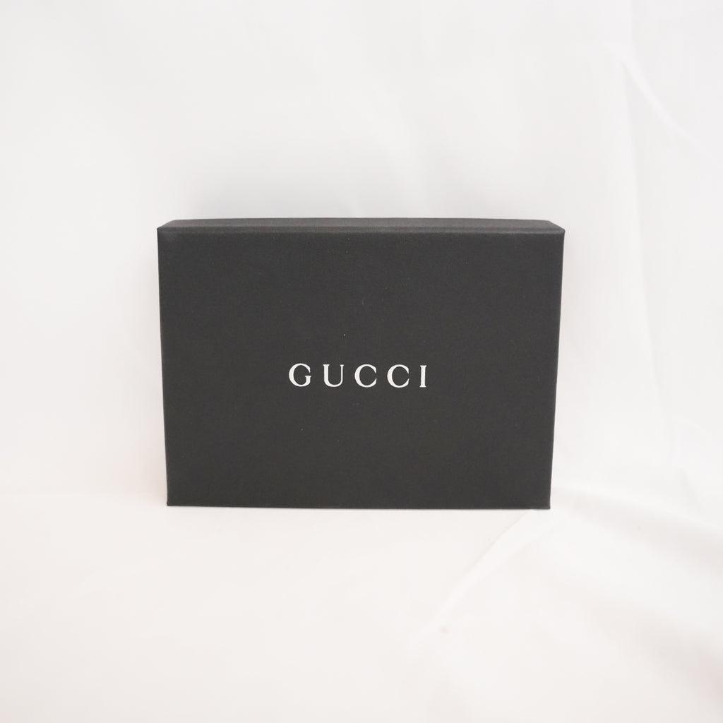 GUCCI Portacarte GG Beige e Marrone con Pelle Rossa – Condizioni Eccellenti con Scatola