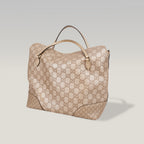 Gucci Bree Medium Guccissima Tote Bag Beige in Pelle con Doppio Manico e Tracolla