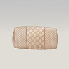 Gucci Bree Medium Guccissima Tote Bag Beige in Pelle con Doppio Manico e Tracolla