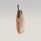Gucci Borsa a Spalla Donna GG Canvas Beige e Pelle Marrone con Logo Interlocking G | Shoulder Bag Vintage