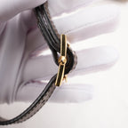 Gucci Ophidia Small Borsa a Tracolla in Tela GG Supreme Beige ed Ebano con Banda Web Verde e Rossa e Finiture in Pelle Marrone