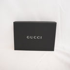 GUCCI Portacarte GG Supreme Beige e Marrone con Pelle Nera – Condizioni Eccellenti con Scatola