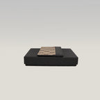 GUCCI Portacarte GG Supreme Beige e Marrone con Pelle Nera – Condizioni Eccellenti con Scatola