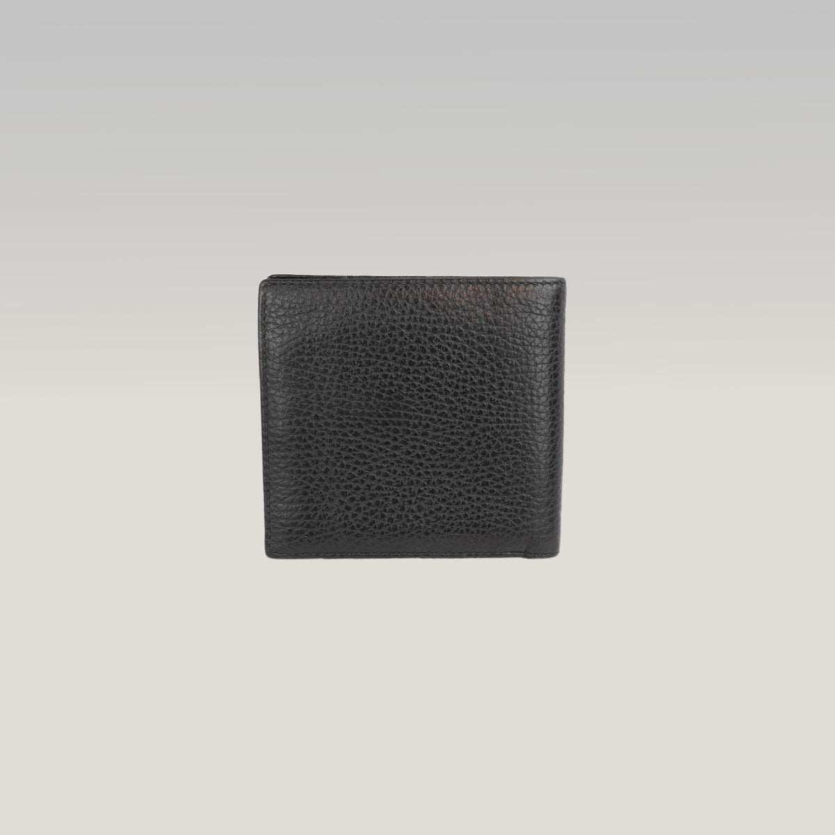 Gucci Portafoglio Bifold in Pelle Martellata Nera con Logo Gucci – Portafoglio Compatto da Uomo