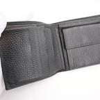 Gucci Portafoglio Bifold in Pelle Martellata Nera con Logo Gucci – Portafoglio Compatto da Uomo