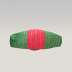 Gucci Raffia Cestino Tote Bag Verde e Rosa in Paglia Intrecciata con Pochette Interna