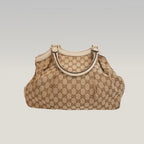 Gucci Sukey Medium GG Canvas and Leather Tote Bag Vintage