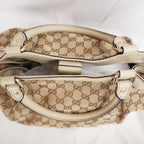 Gucci Sukey Medium GG Canvas and Leather Tote Bag Vintage