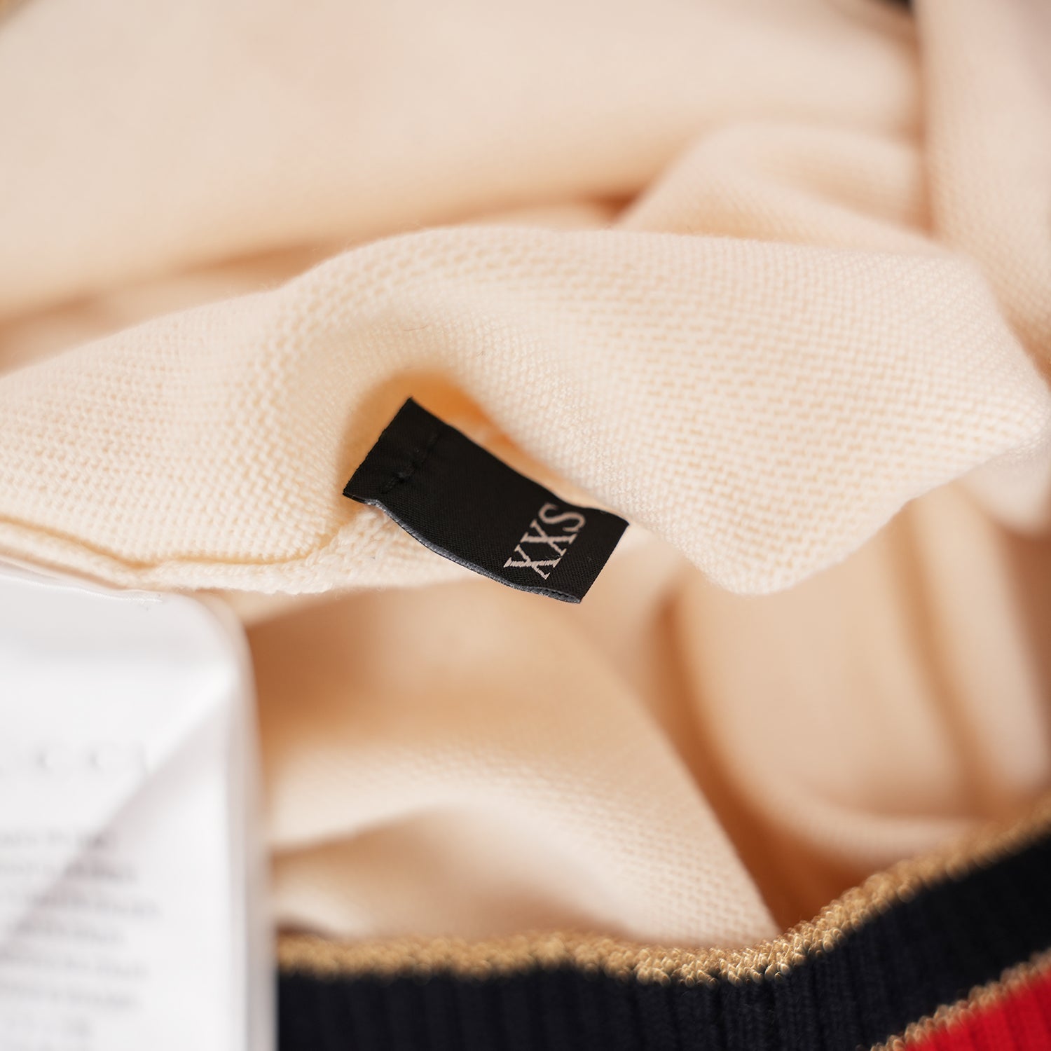 Gucci Cardigan in Lana Colorblock con Bottoni Perla Web Stripe
