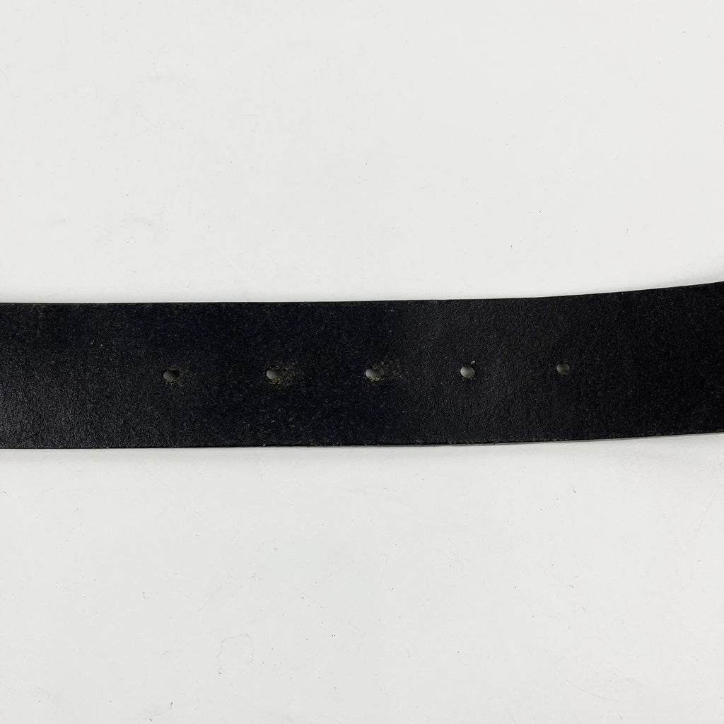 Cintura Gucci GG Marmont Nera in Pelle con Fibbia Doppia G Argentata – Taglia 95