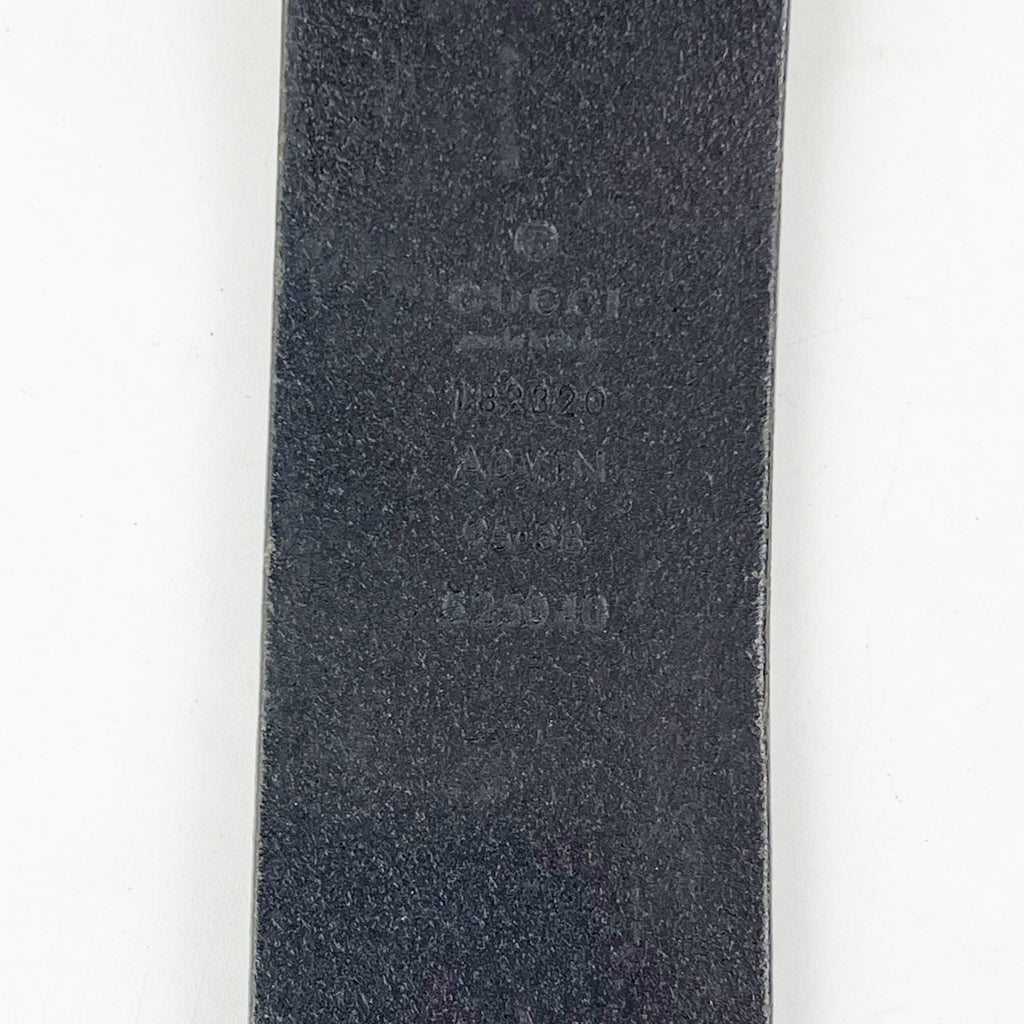 Cintura Gucci GG Marmont Nera in Pelle con Fibbia Doppia G Argentata – Taglia 95