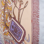 Hermès Carré 90 Foulard in Seta Multicolor con Stampa Equestre 90x90 cm
