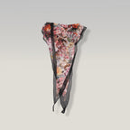 Gucci Foulard Donna in Seta con Stampa Floreale Multicolor e Bordo Nero | Sciarpa Lusso Elegante