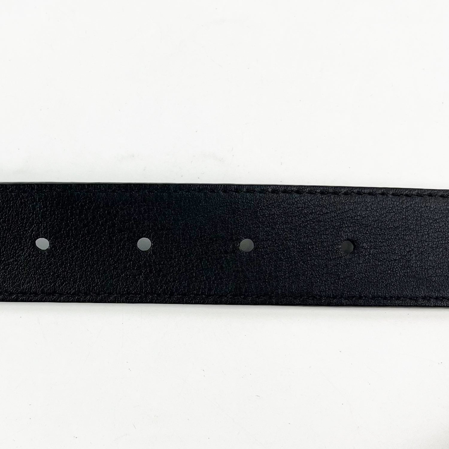 Cintura Gucci GG Marmont Nera in Pelle con Fibbia Doppia G Dorata – Taglia 85