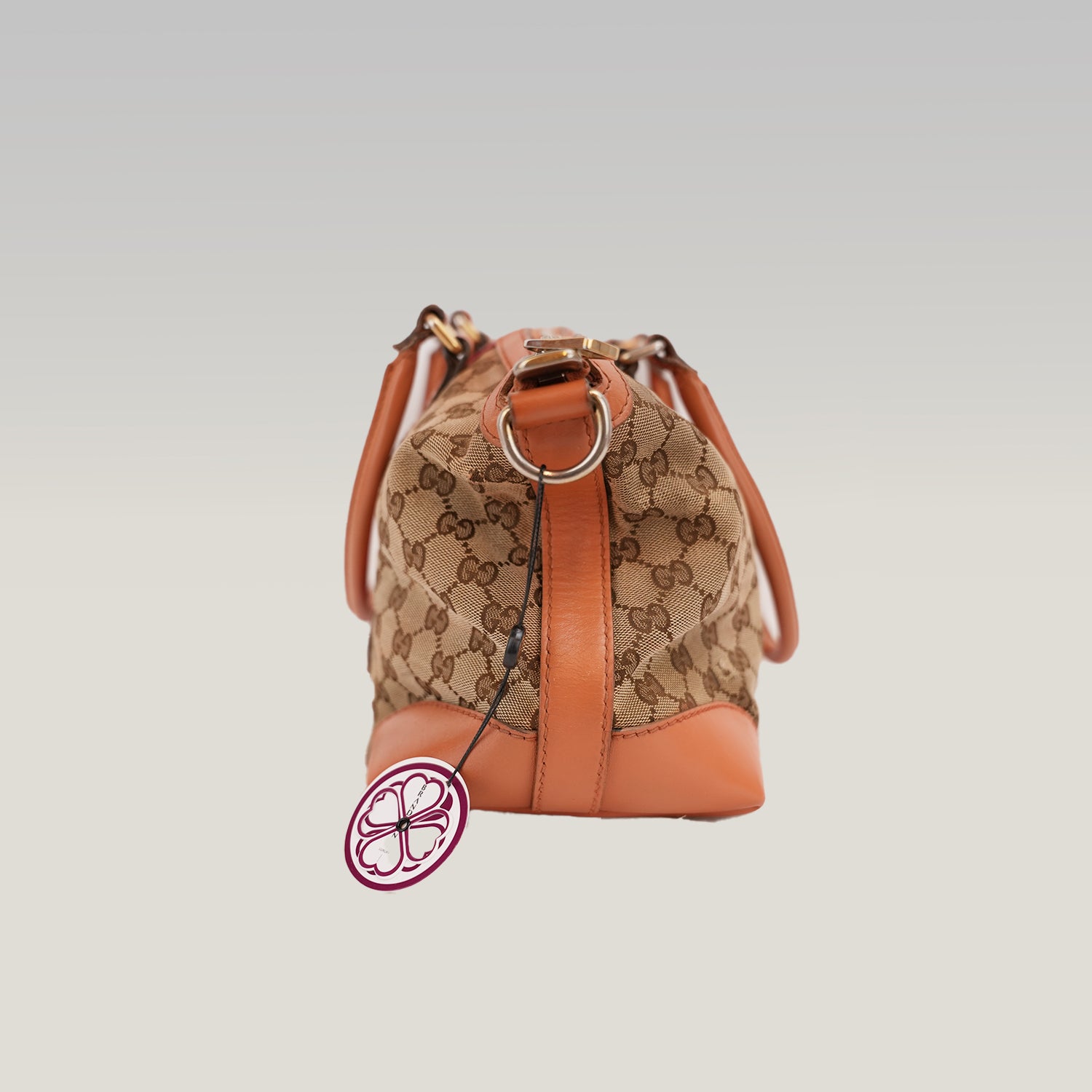 Gucci Vintage Web GG Canvas Borsa Media Rossa e Rosa
