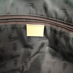 Gucci Vintage Borsa Tote Piccola in Tela GG con Web Verde e Rosso
