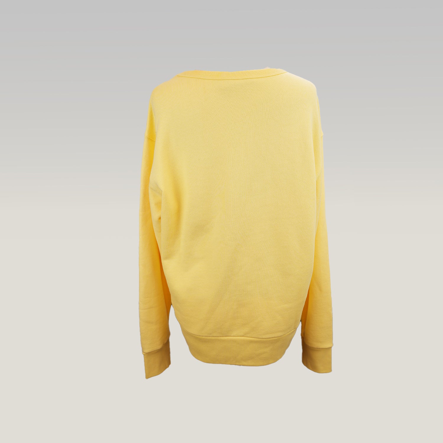 Gucci Felpa Donna Gialla Taglia S con Logo GG Rainbow Blind For Love Sweatshirt Oversize