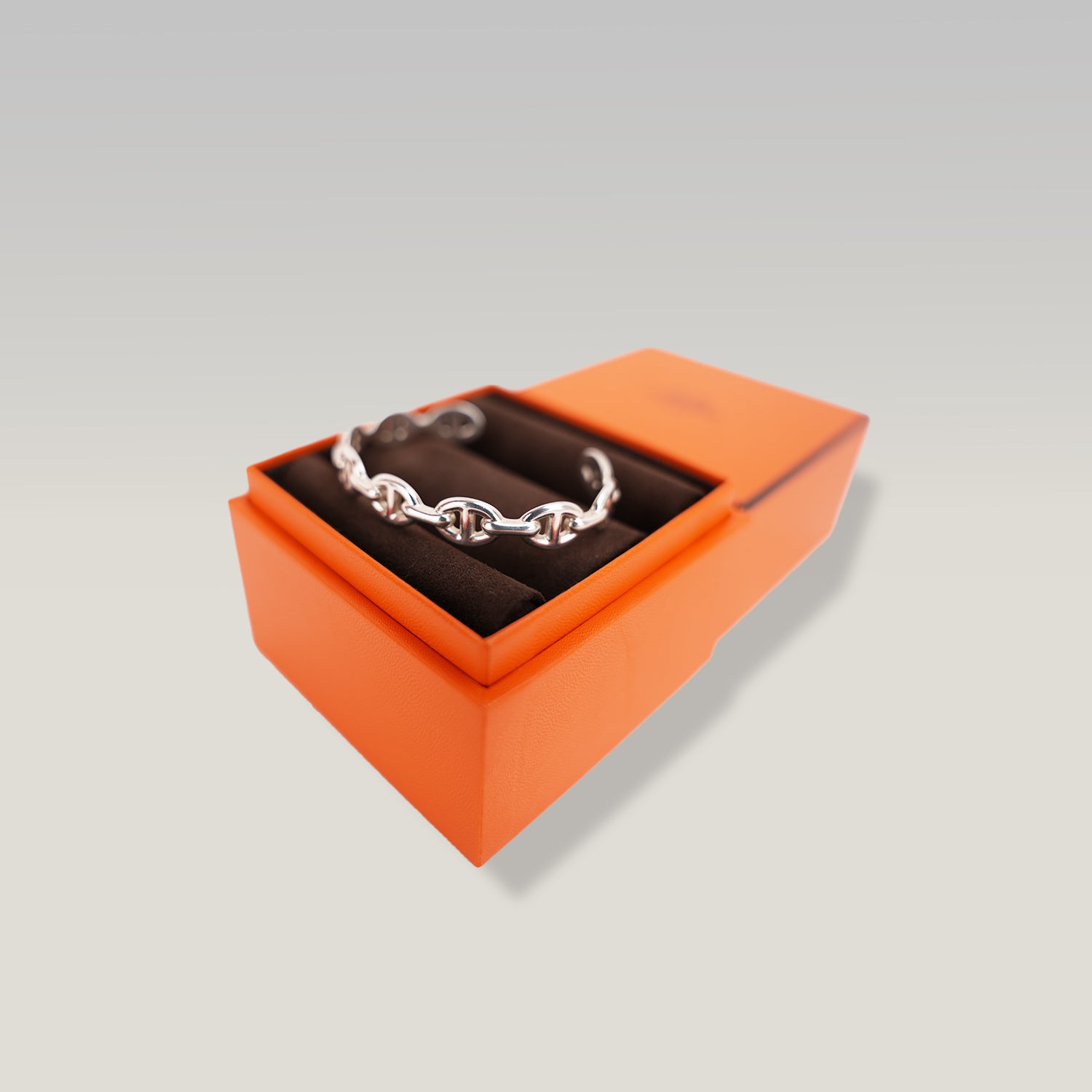 Bracciale Hermès Chaîne d’Ancre in Argento 925 con Maglie Iconiche e Scatola