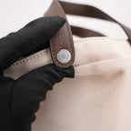 Hermès Petit H Multicolor Silk and Canvas Tote Bag with Leather Handles