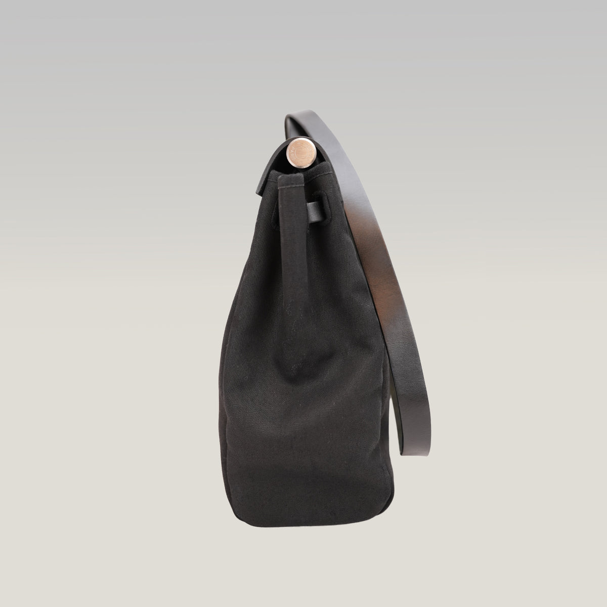 Hermès Herbag 31 black in canvas and cowhide 