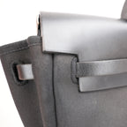 Hermès Herbag 31 black in canvas and cowhide 