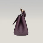 Dolce & Gabbana Sicily Small Bag Burgundy Dauphine Leather Top Handle Bag