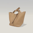 Hermès Picotin Lock 22 Biscuit Clemence Leather Handbag