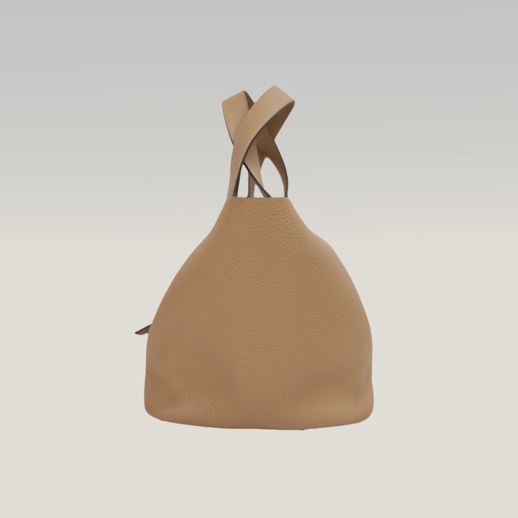 Hermès Picotin Lock 22 Biscuit Clemence Leather Handbag