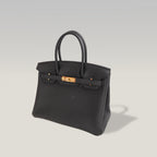 Hermès Birkin 30 Noir Togo Leather Gold Hardware Full Set New