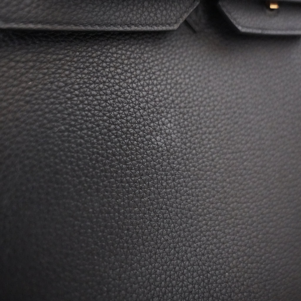 Hermès Birkin 30 Noir Togo Leather Gold Hardware Full Set New