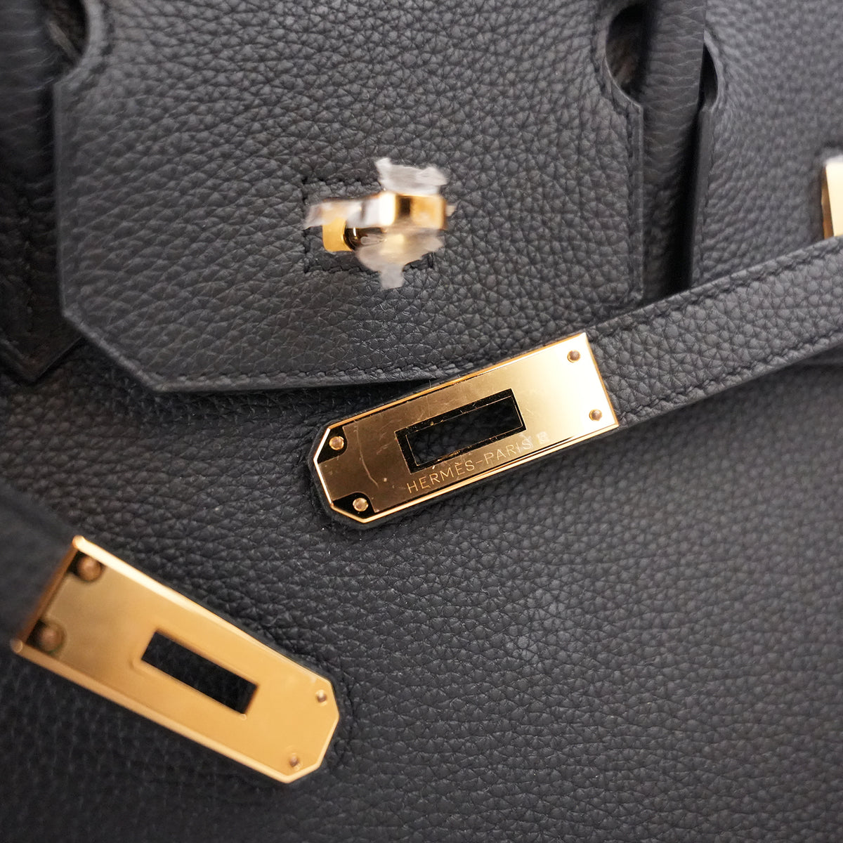 Hermès Birkin 30 Noir Togo Leather Gold Hardware Full Set New