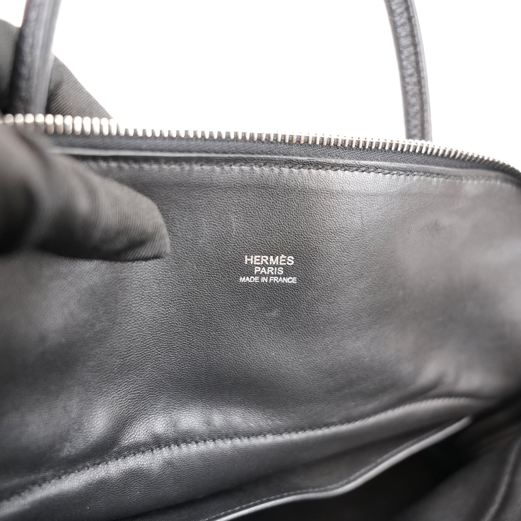 Hermès Bolide 31 Black Togo Leather Handbag with Gold Hardware