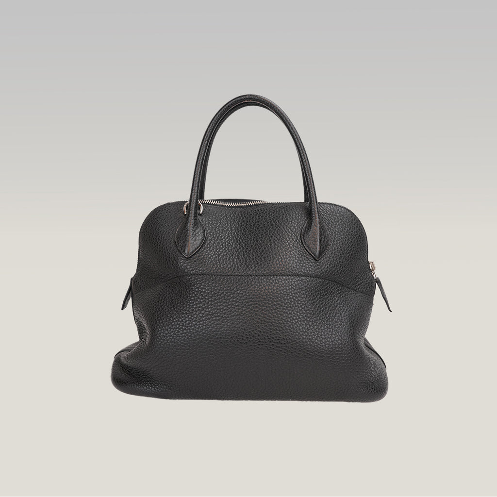 Hermès Bolide 31 Black Togo Leather Handbag with Gold Hardware