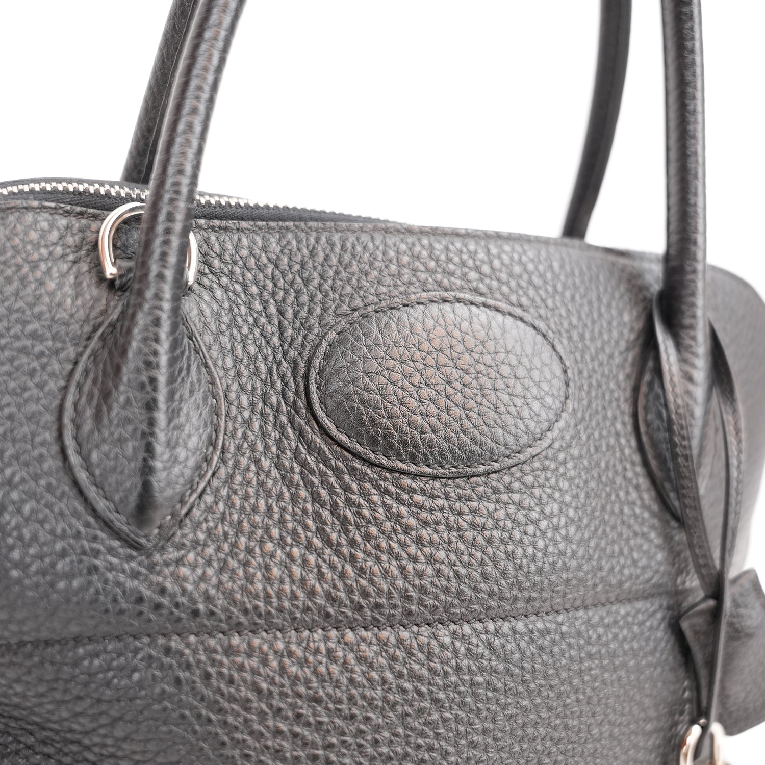 Hermès Bolide 31 Black Togo Leather Handbag with Gold Hardware