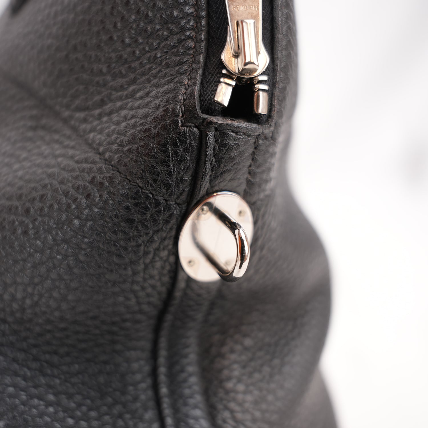 Hermès Bolide 31 Black Togo Leather Handbag with Gold Hardware