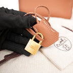 Hermès Birkin 35 Borsa a Mano in Pelle Clemence Gold con Hardware Dorato