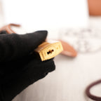 Hermès Birkin 35 Borsa a Mano in Pelle Clemence Gold con Hardware Dorato