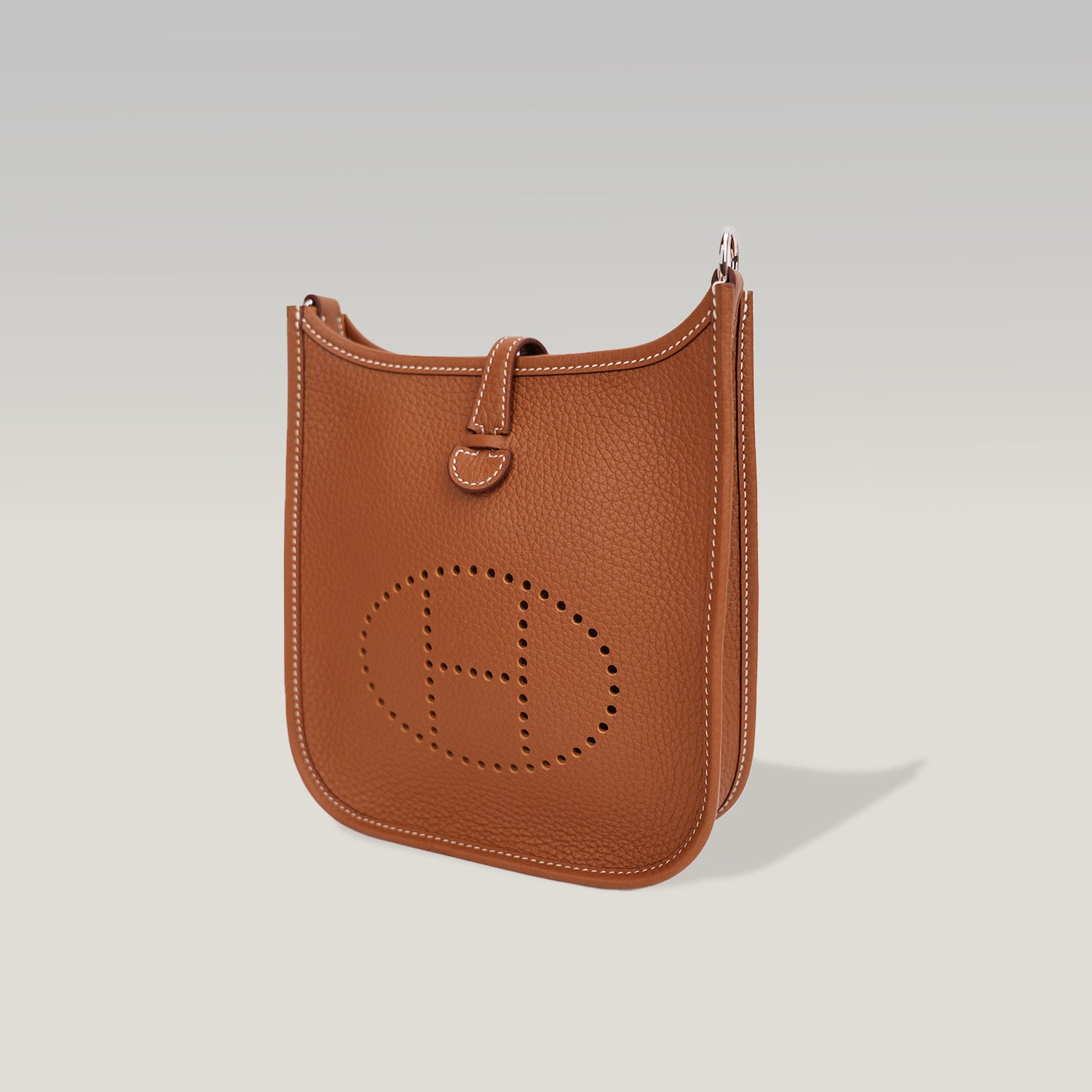 Hermès Evelyne Mini TPM Gold in Pelle Taurillon Clemence con Tracolla