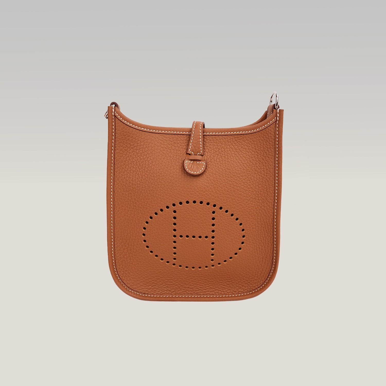 Hermès Evelyne Mini TPM Gold in Pelle Taurillon Clemence con Tracolla